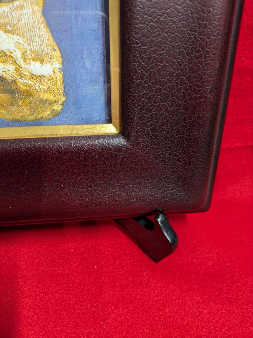 花瓶と椿の花の油彩画　 1983年作