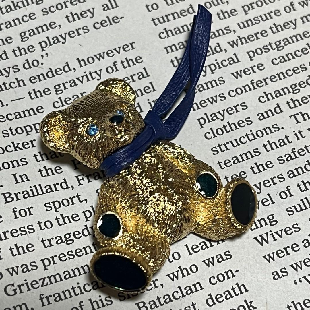 バーバリー　ブローチ　ヴィンテージ　ビンテージ　オールド　アンティーク　ベア　熊