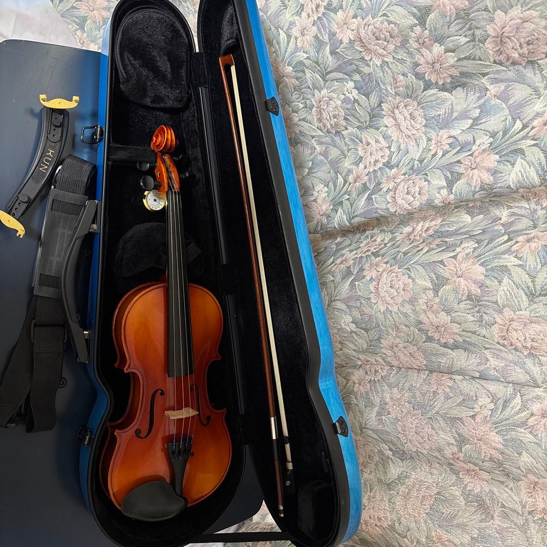 バイオリン 青色ハードケース付き SUZUKI NO.280 3/4サイズ