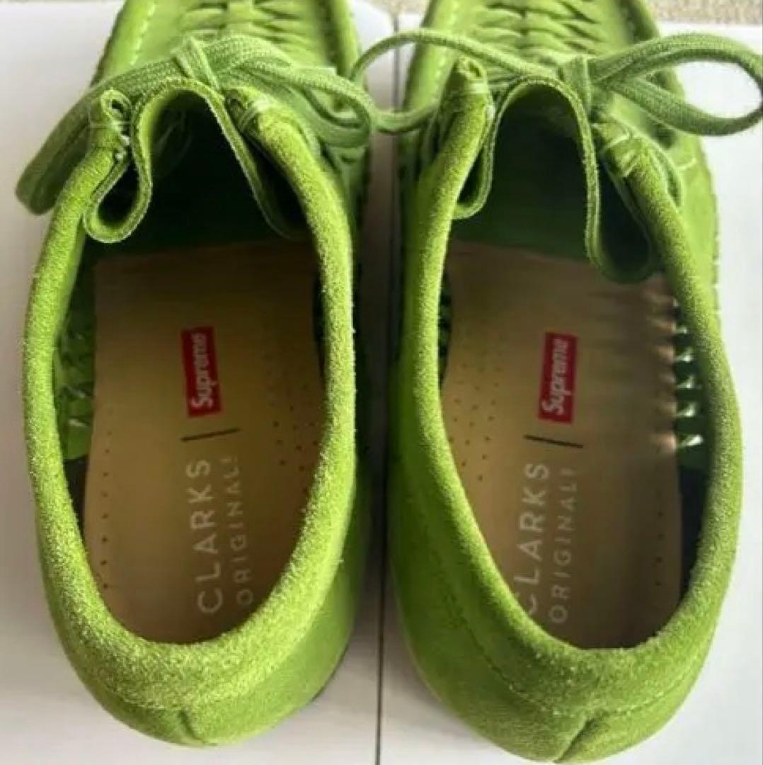 supreme × clarks Woven Wallabee グリーン