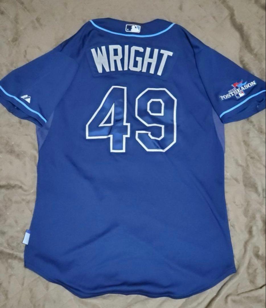 【SALE】MLB実使用　ウェズリー・ライト球団支給ユニホーム　レイズ