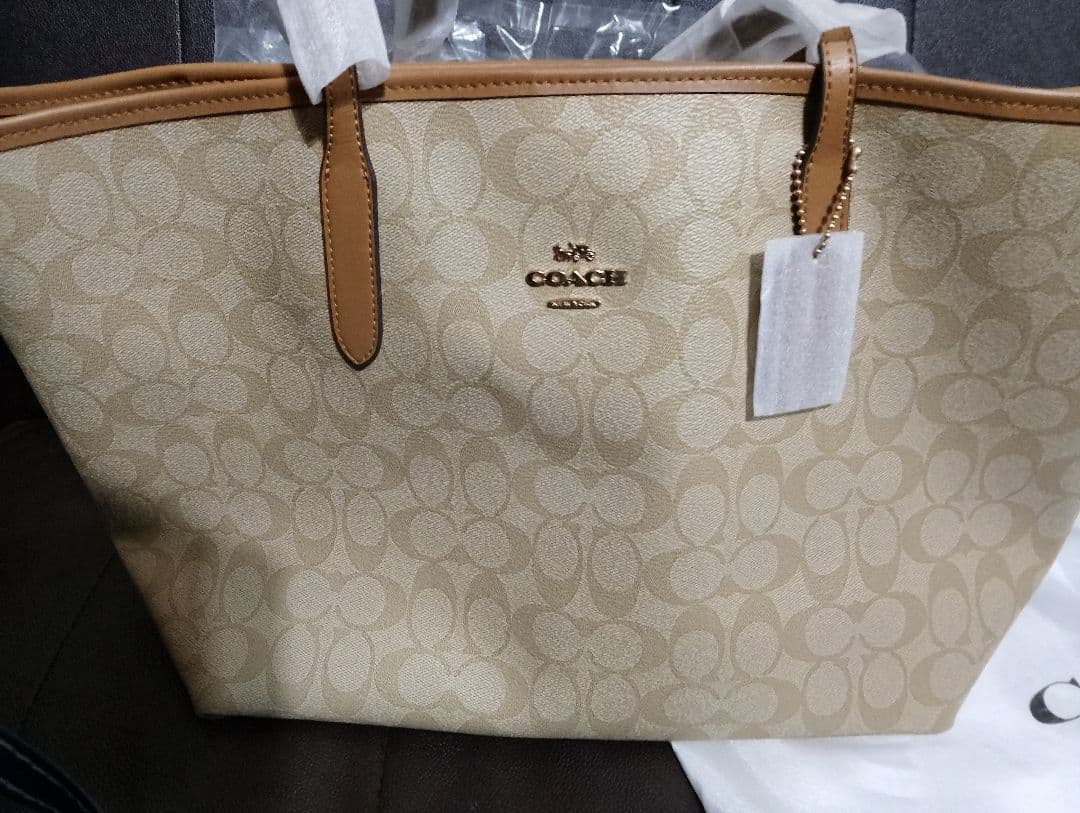 COACH ショルダーバッグ ベージュ 保存袋付き