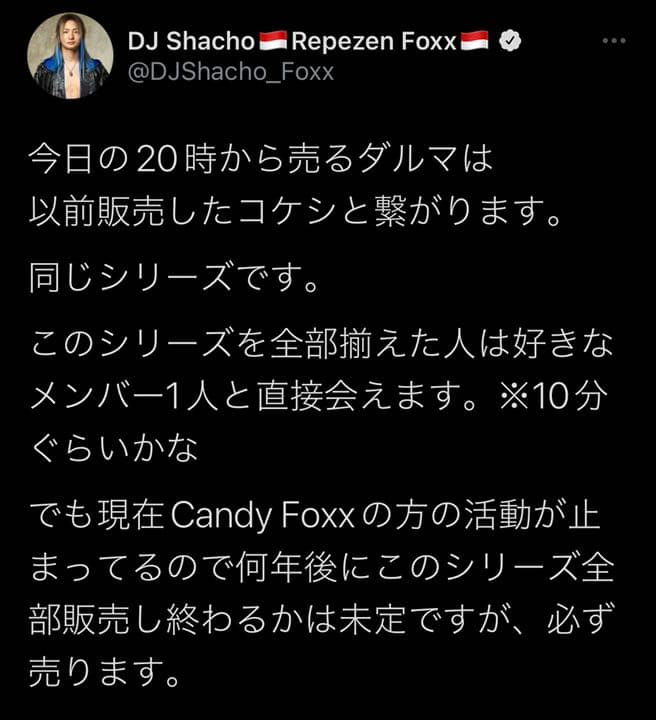 studio Candy Foxx こけし　既存4種類