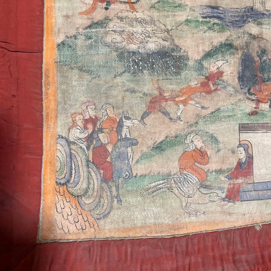 骨董　仏画　タンカ