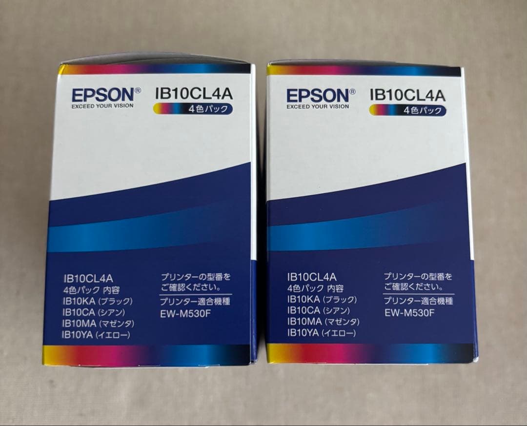 【新品】EPSON IB10CL4A インクカートリッジ 4色パック×2個