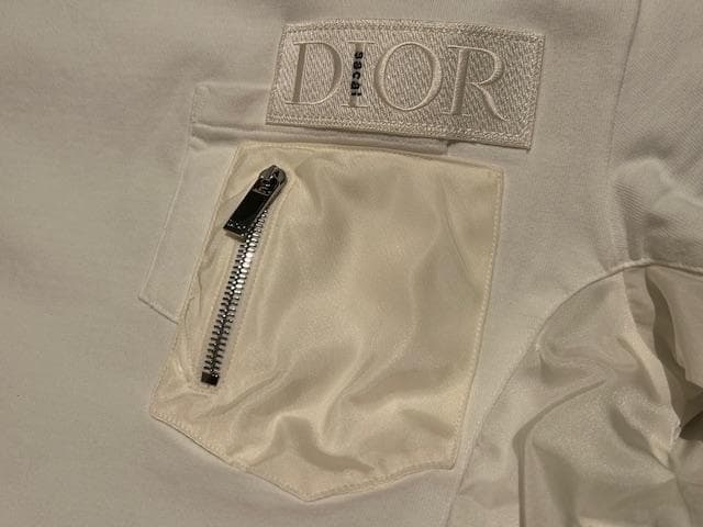 ♪送料無料★DIOR × sacai★名作コラボ★Tシャツ★異素材構築★白★M♪