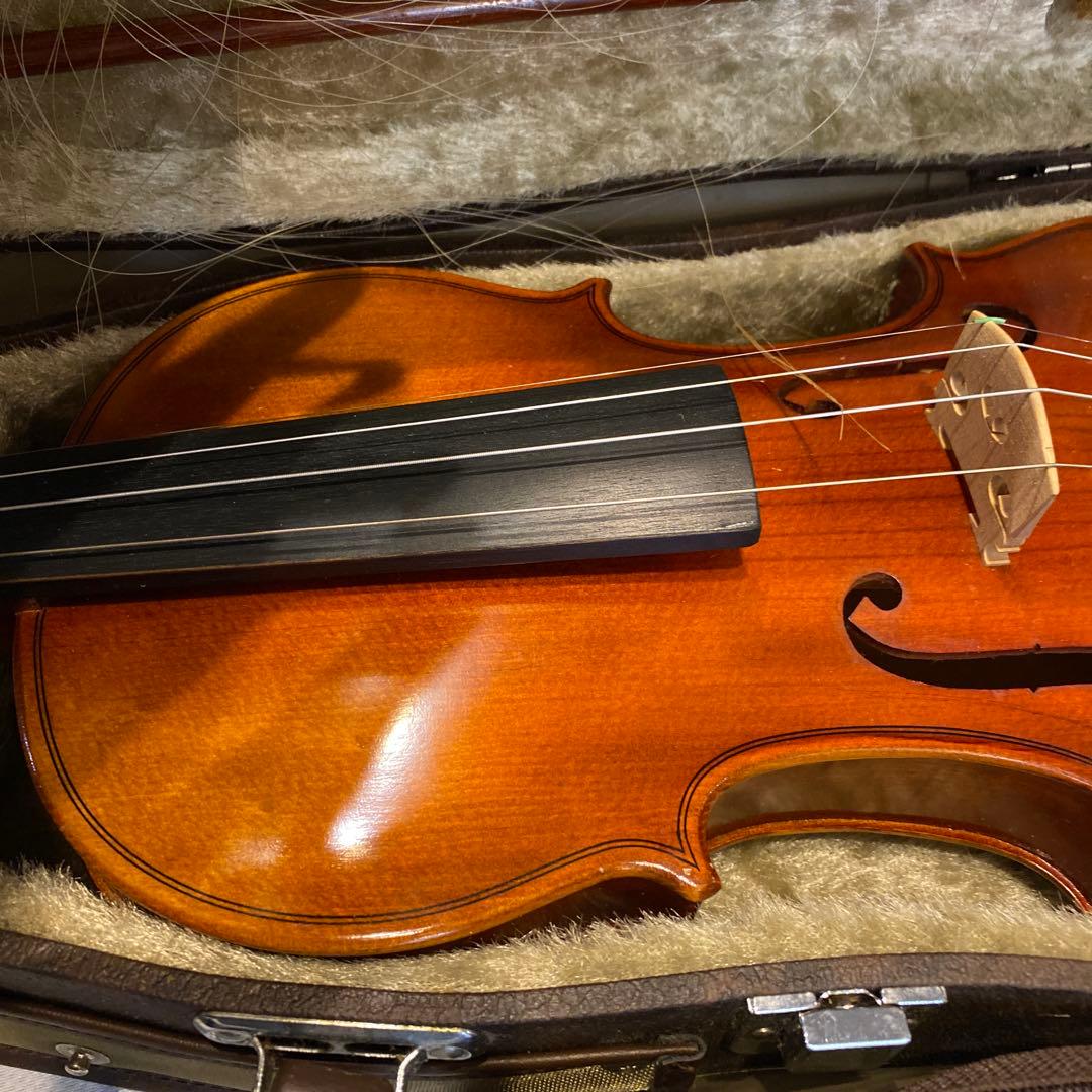 SUZUKI スズキNO.200 4/4 木製バイオリン本体 弓Kun肩当付入門