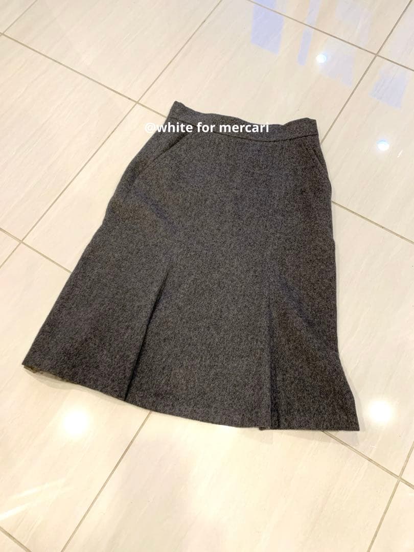 MaxMara 最高級ライン 極上滑らかアンゴラ混ウールスカート