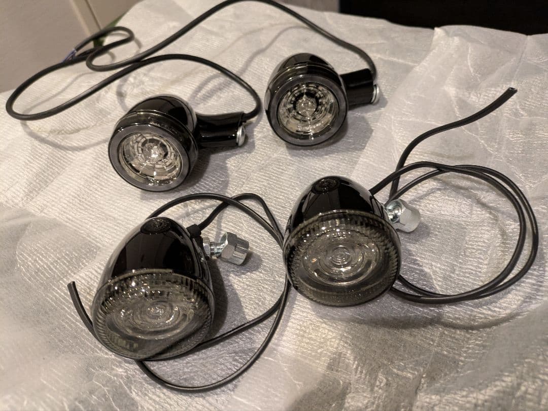 ハーレー純正LEDウインカー ブラック M8ソフトタイプ【前後4個セット】