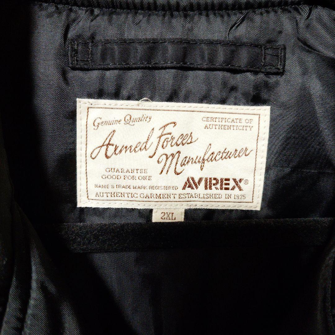 SIZE【2XL】AVIREX ブラック ジャンパー