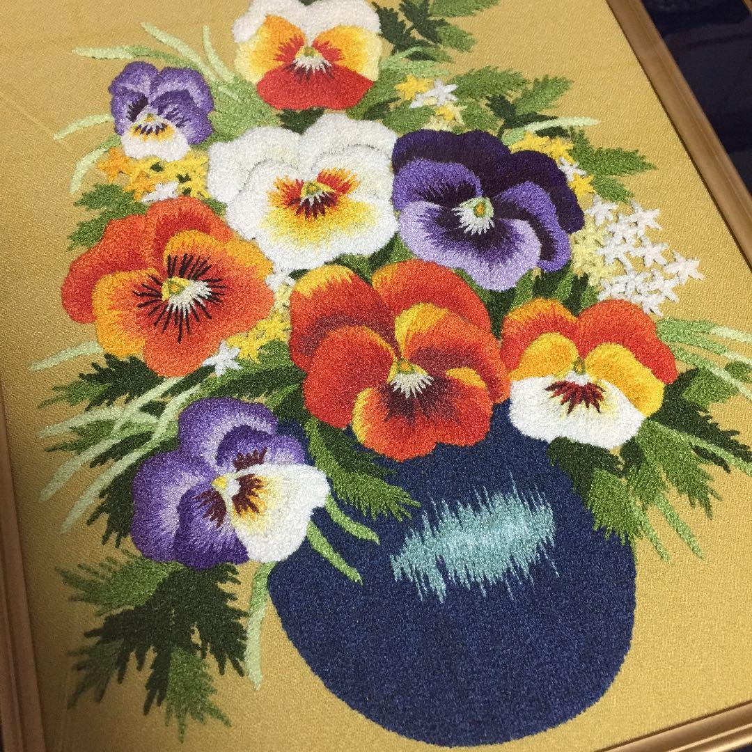 松嶋文化刺繍/刺繍インテリア/額縁入/絵画