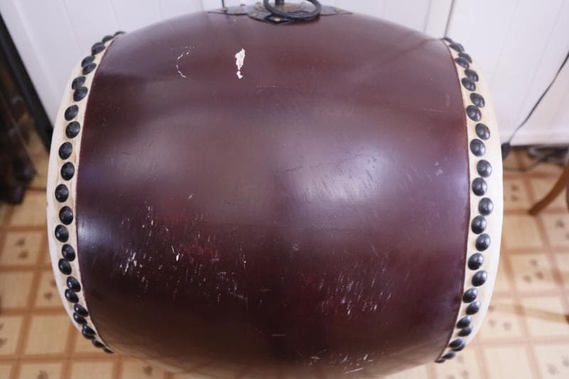 ◆特大 1尺6寸　和太鼓　長胴太鼓 胴高45cm　和楽器　打楽器　太鼓
