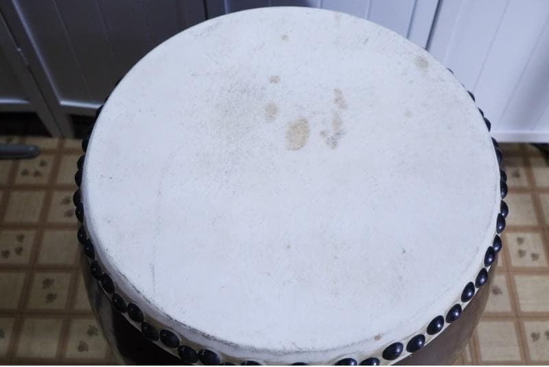◆特大 1尺6寸　和太鼓　長胴太鼓 胴高45cm　和楽器　打楽器　太鼓