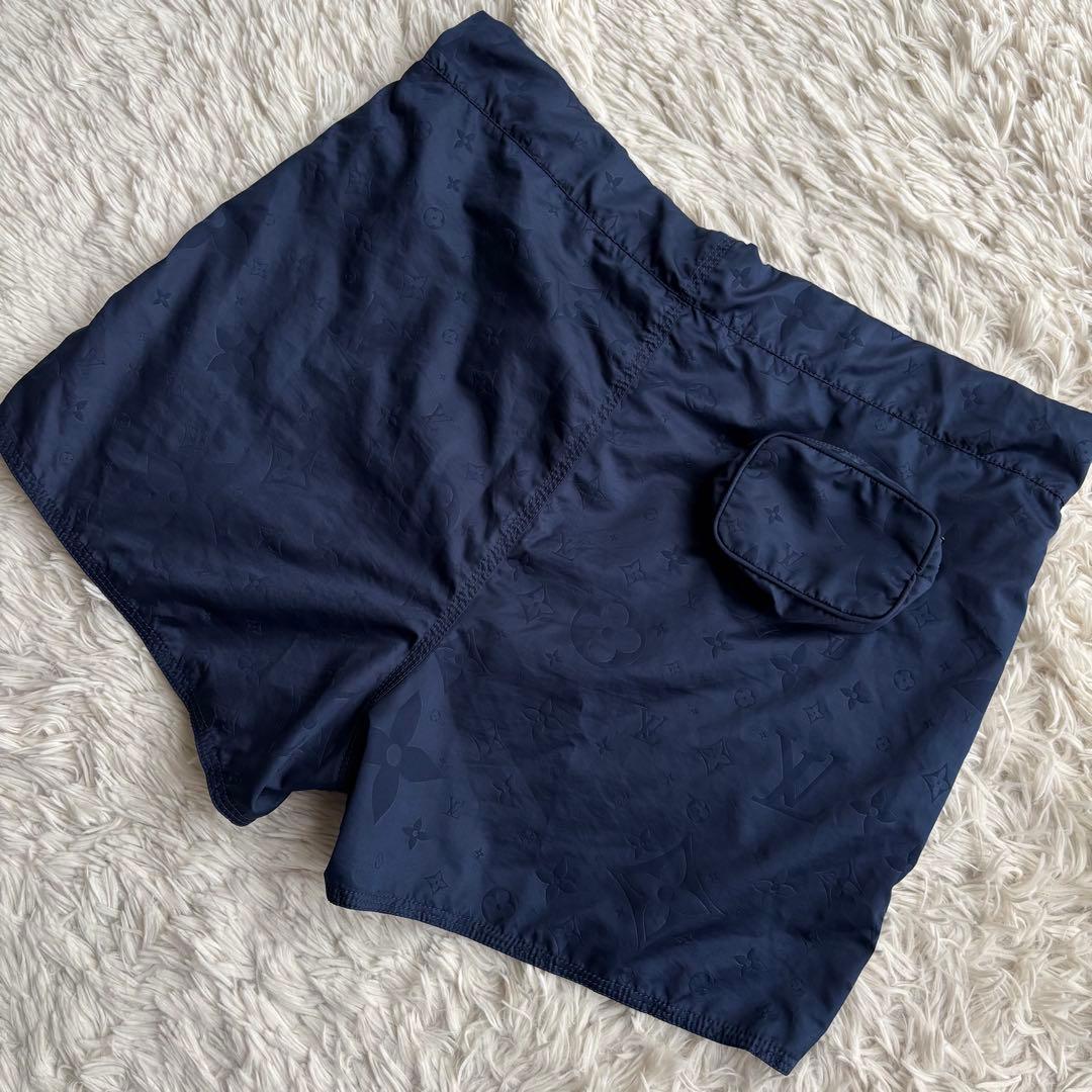 (鑑定済) ルイヴィトン 3Dポケット モノグラムボードショーツ スウィムパンツ