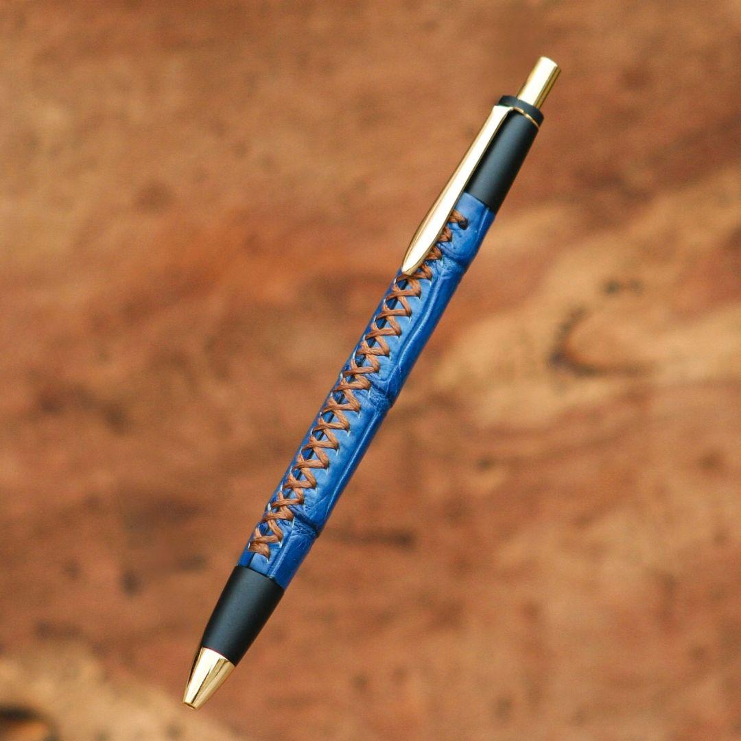 【新品】シャーペン 夏限定 藍染 クロコダイル 薄藍 schicksal