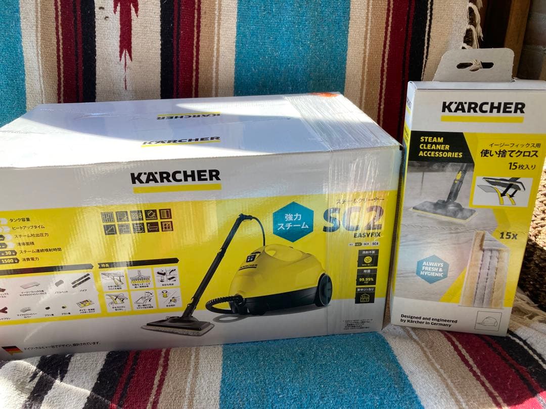 KÄRCHER SC2スチームクリーナー 本体と使い捨てクロス
