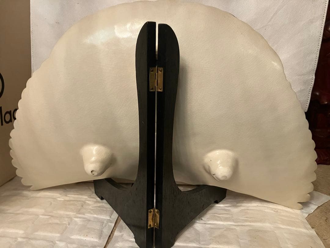 「Dragon」鶴　皿　置物