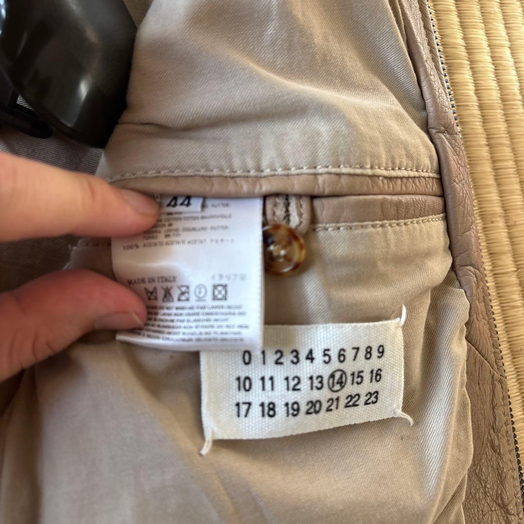 名作　マルジェラ本人期　2007ss 八の字レザーライダース