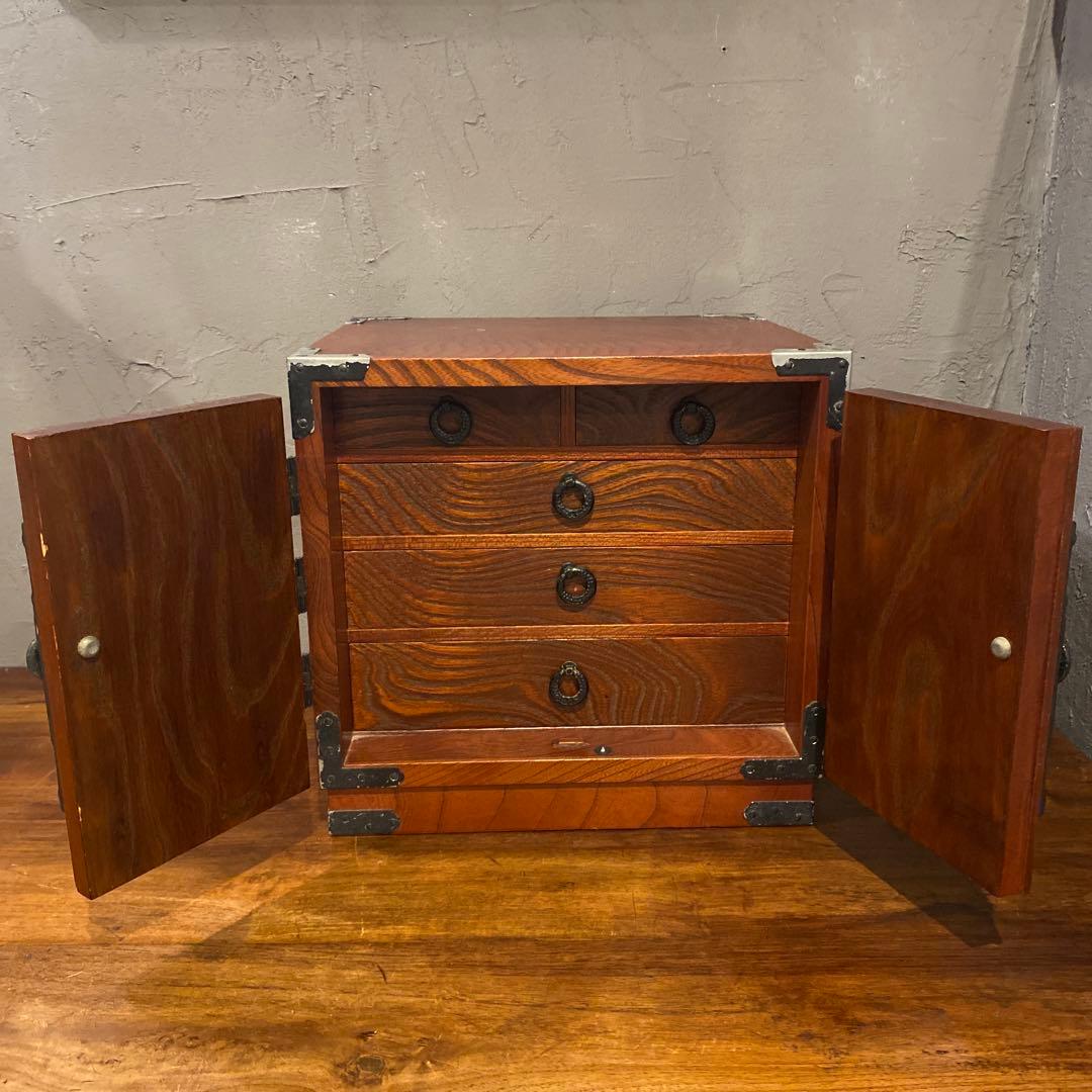 レトロ 時代箪笥 小引き出し チェスト 収納 アンティーク インテリア