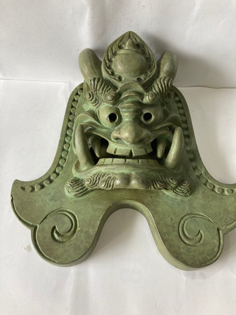 龍頭，古銅製，時代物，緣起物，重約2300克