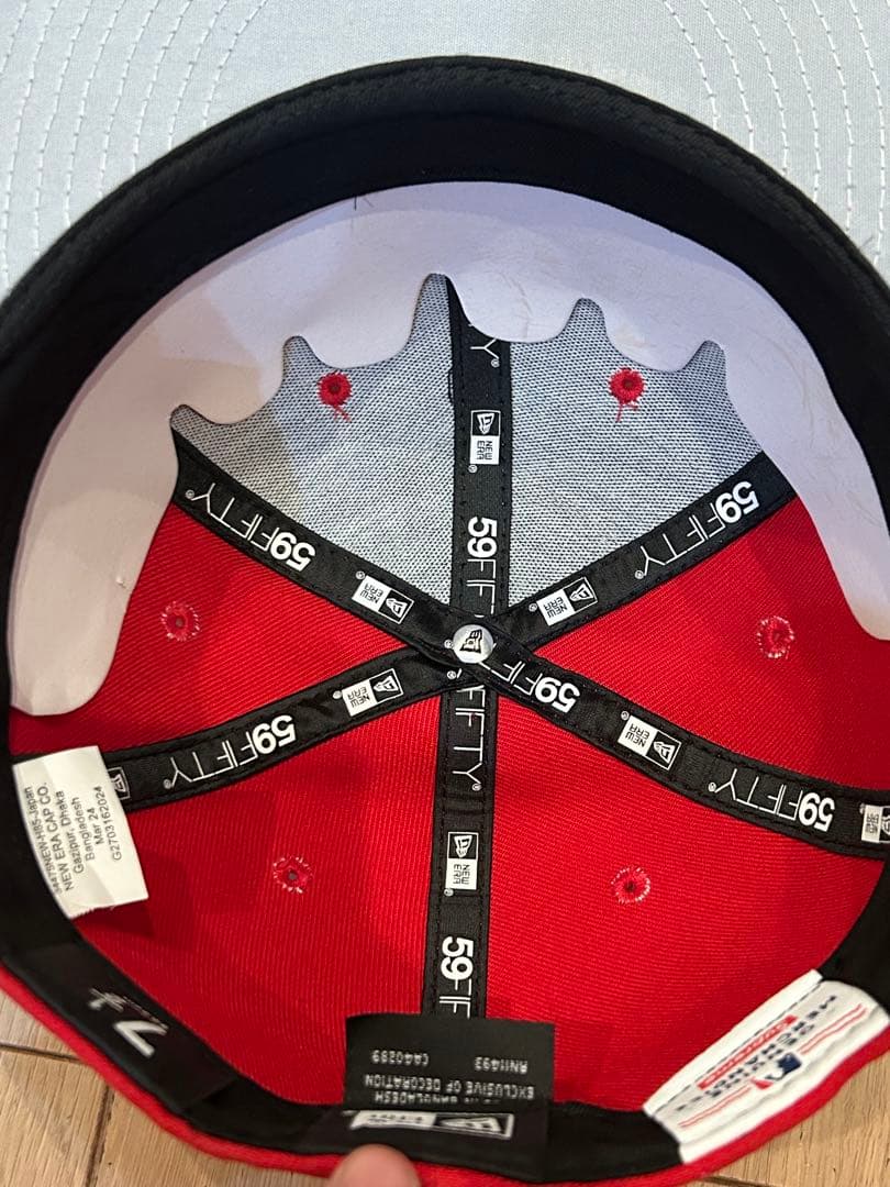 2024Supremeニューエラ 59FIFTY 赤キャップ MLB