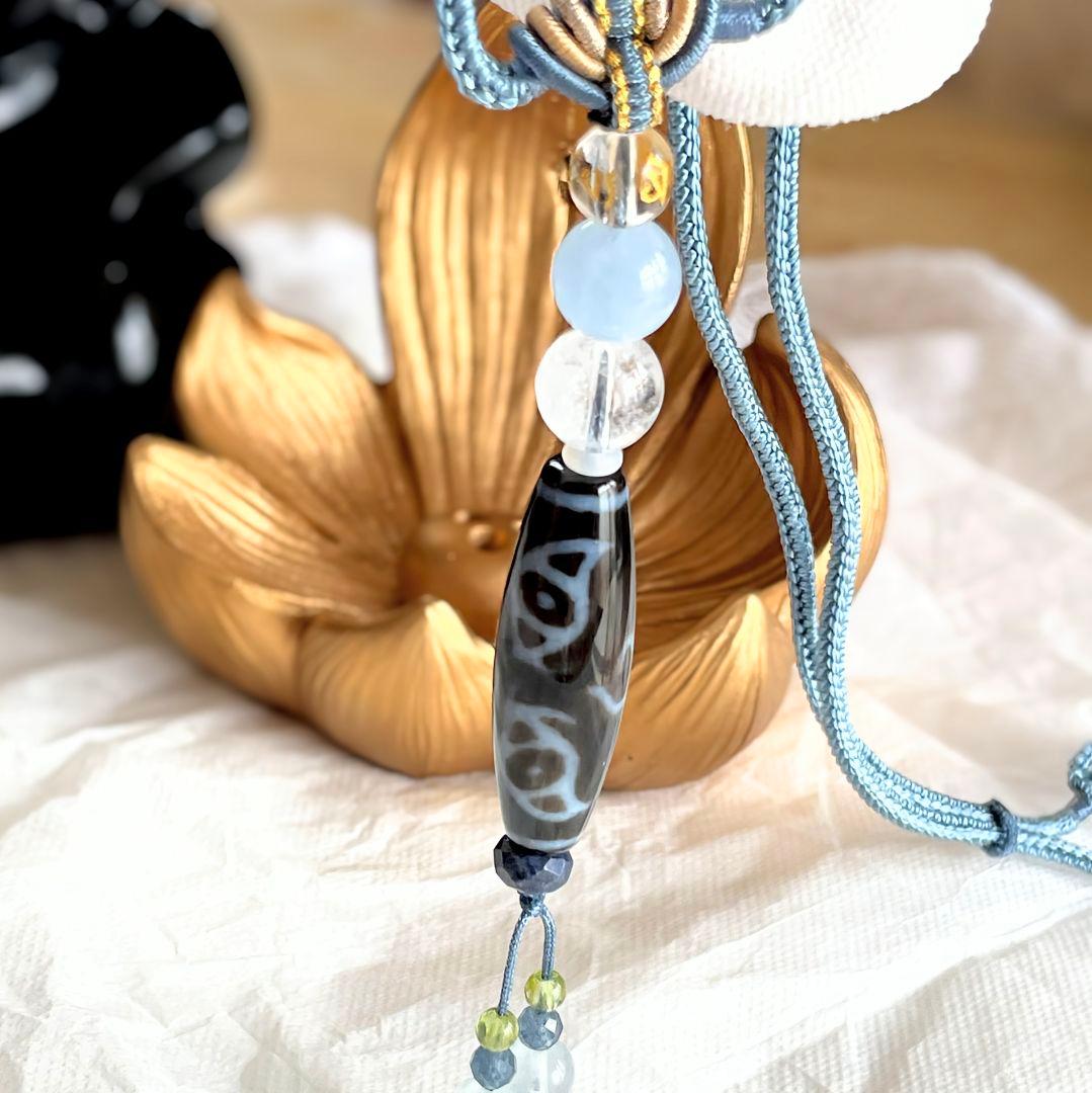 tabe1224様◆ご注文ご確認用 高級至純 佛龍眼梵字(卯)天珠 アクアマリン