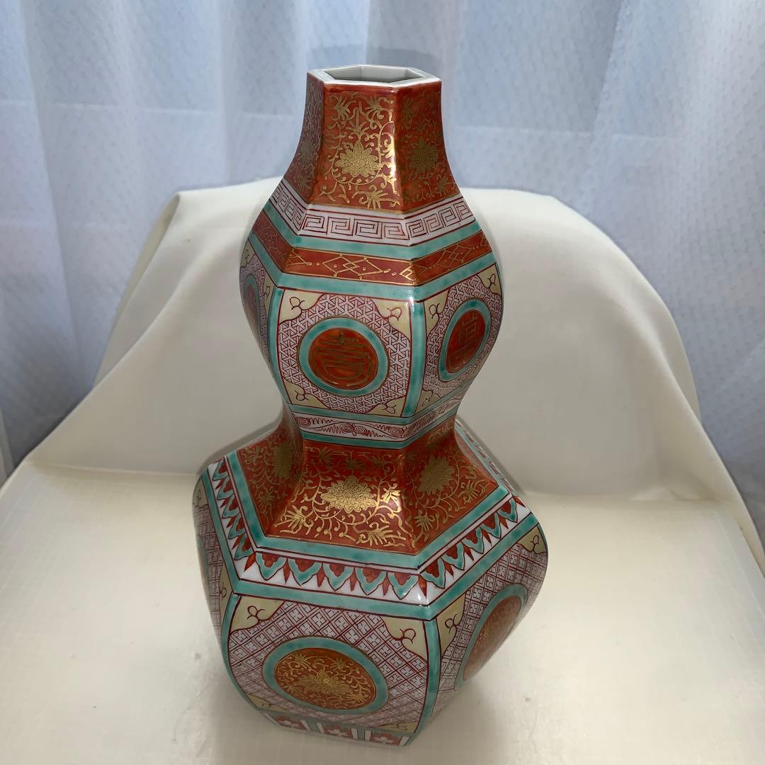 ◉本日限定◉ 九谷　陶源　徳利　赤絵