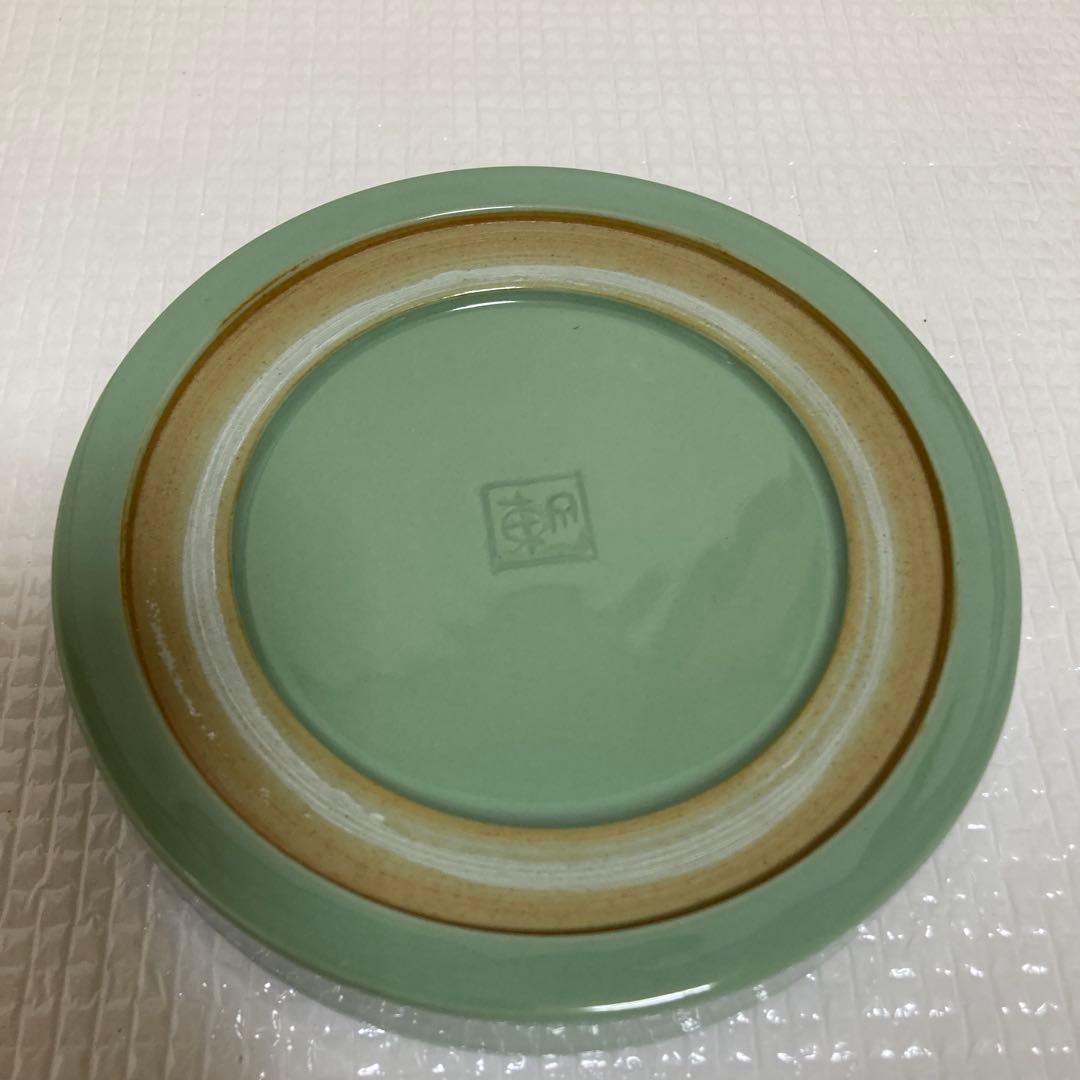 TS61 宮永東山 龍泉窯写 青磁硯 共箱 黄布 漆塗蓋付 伝統工芸 書道具