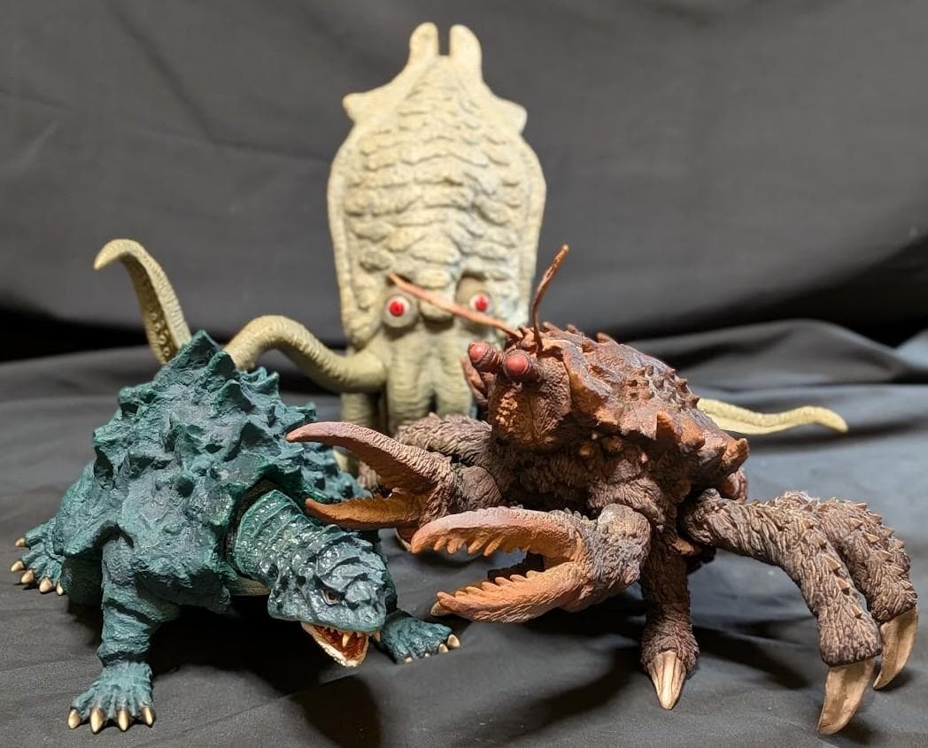 大怪獣シリーズ東宝怪獣総進撃ゲゾラ＆ガニメ＆カメーバ（バンダイミュージアム）３体