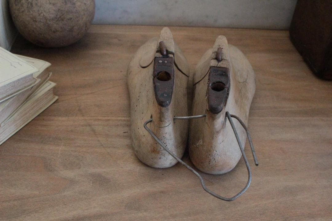 【B】フランスアンティーク木製シューモールド