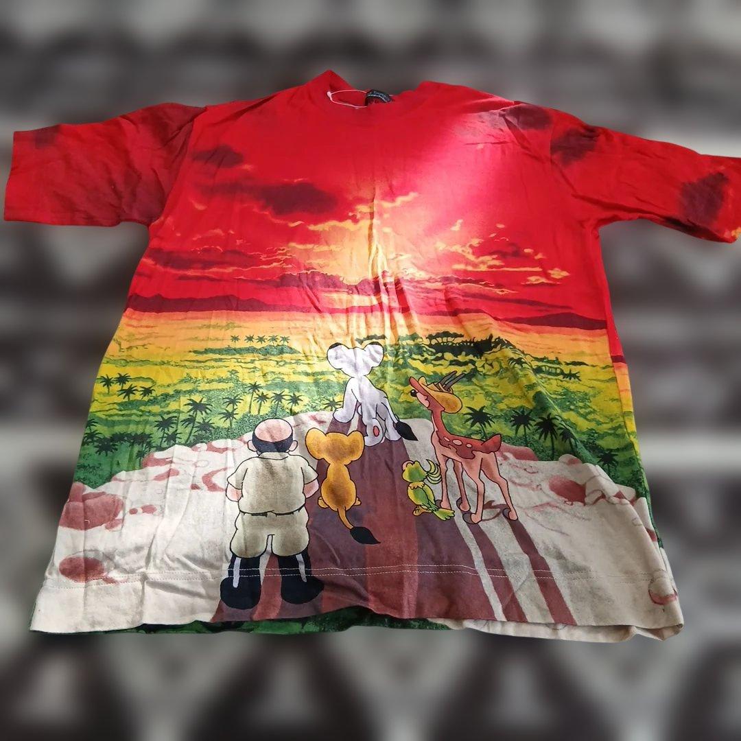 jungle emperor leo アニメキャラクターTシャツ