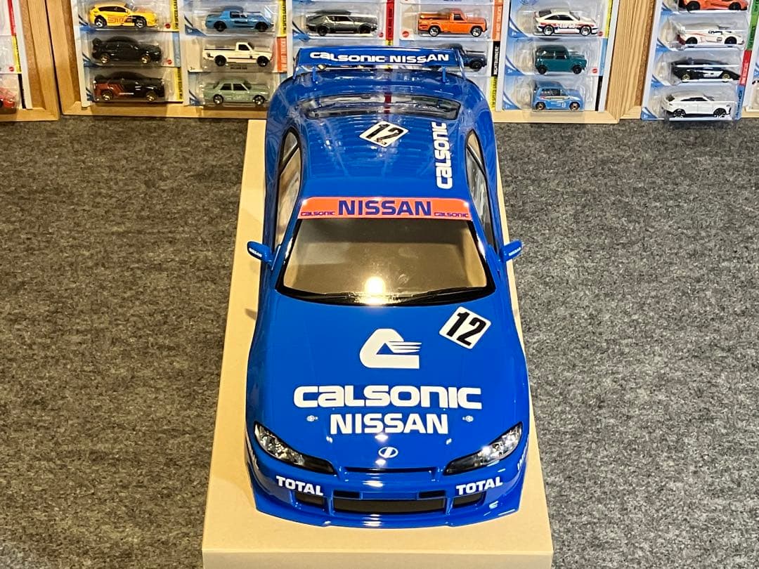 タミヤ ラジコン RC 日産シルビアS15 塗装済スペアボディ ブルー