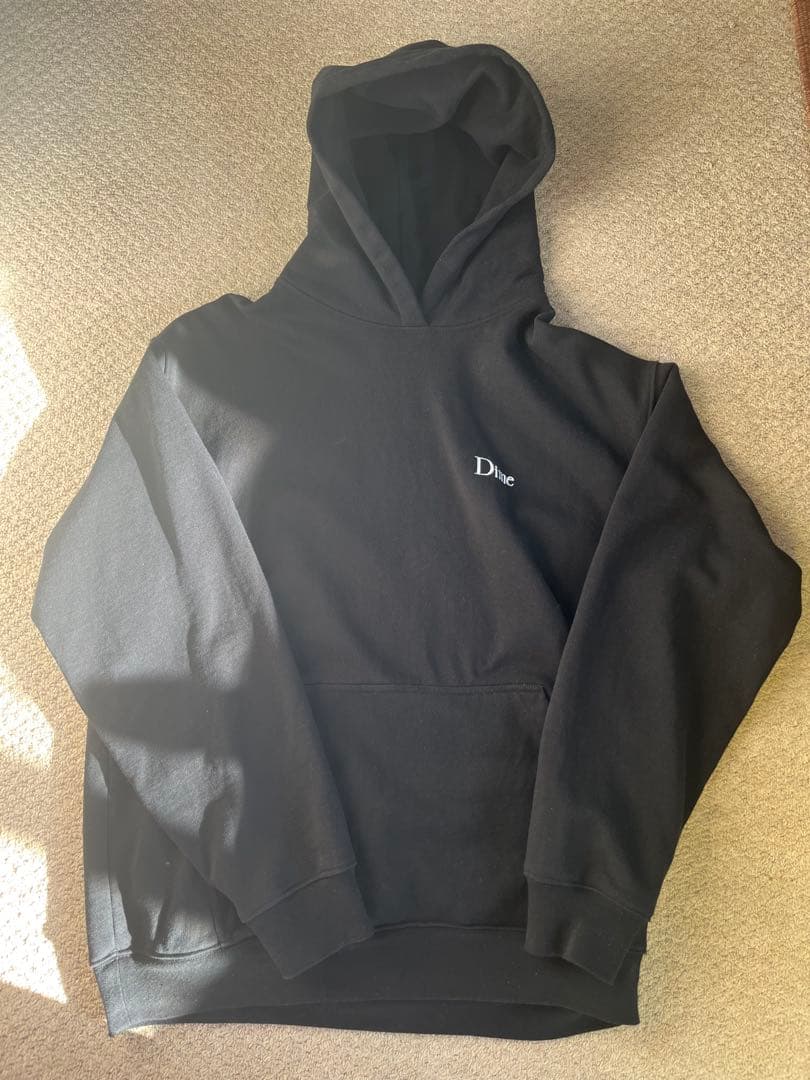 Dime フード付きパーカー ブラック