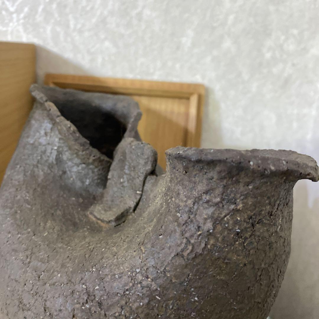 人間国宝　金重陶陽　備前　花入