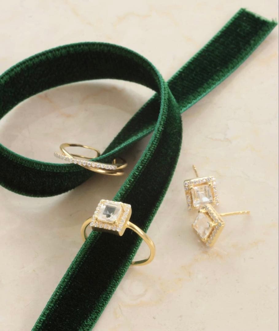 slobe iena odul スクエアカットピアス