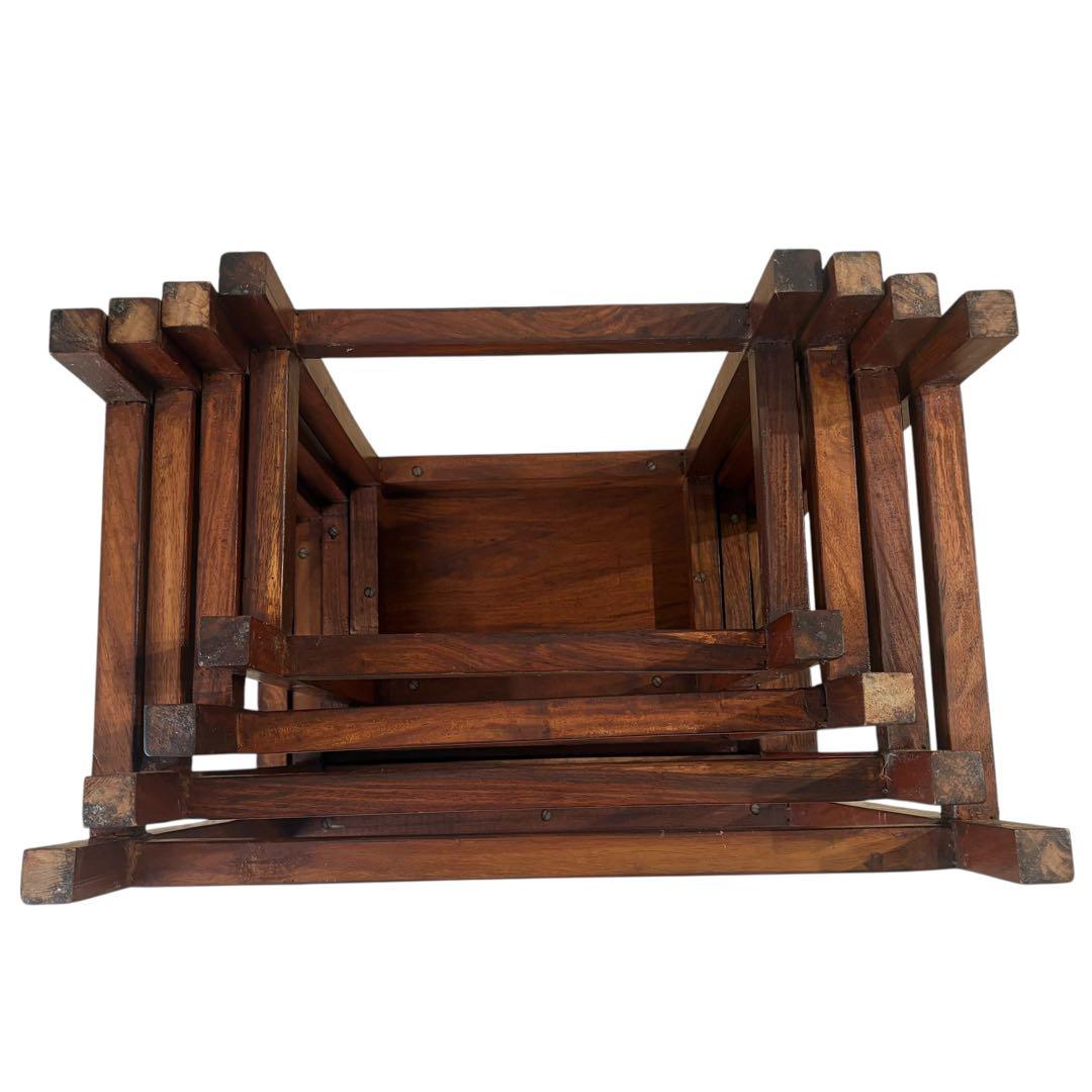 ネストテーブル 4連 4つ組 サイドテーブル ナイトテーブル ヴィンテージ家具