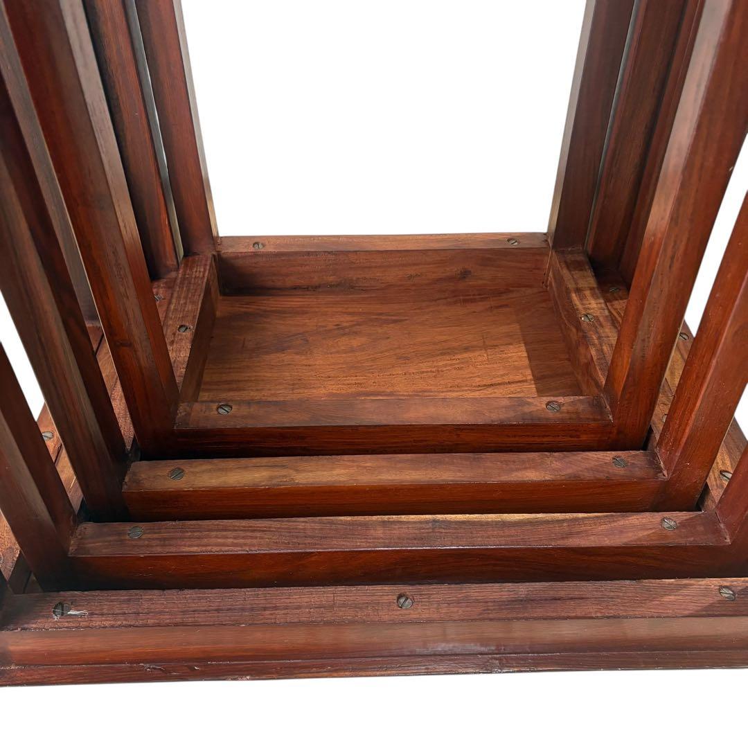 ネストテーブル 4連 4つ組 サイドテーブル ナイトテーブル ヴィンテージ家具