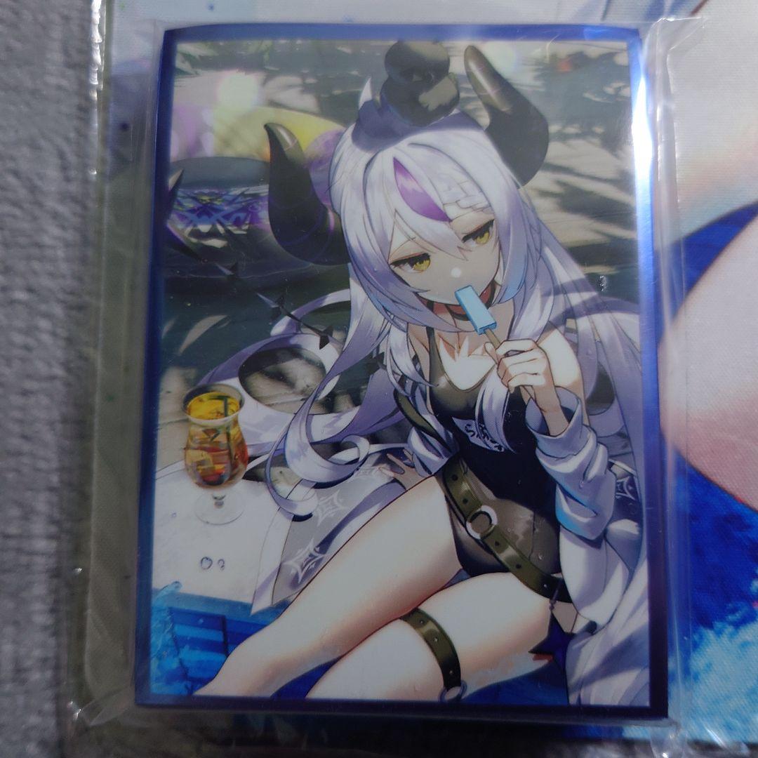 α1 ホロライブ アイス&スク水 ラプラス・ダークネス スリーブ&プレイマット