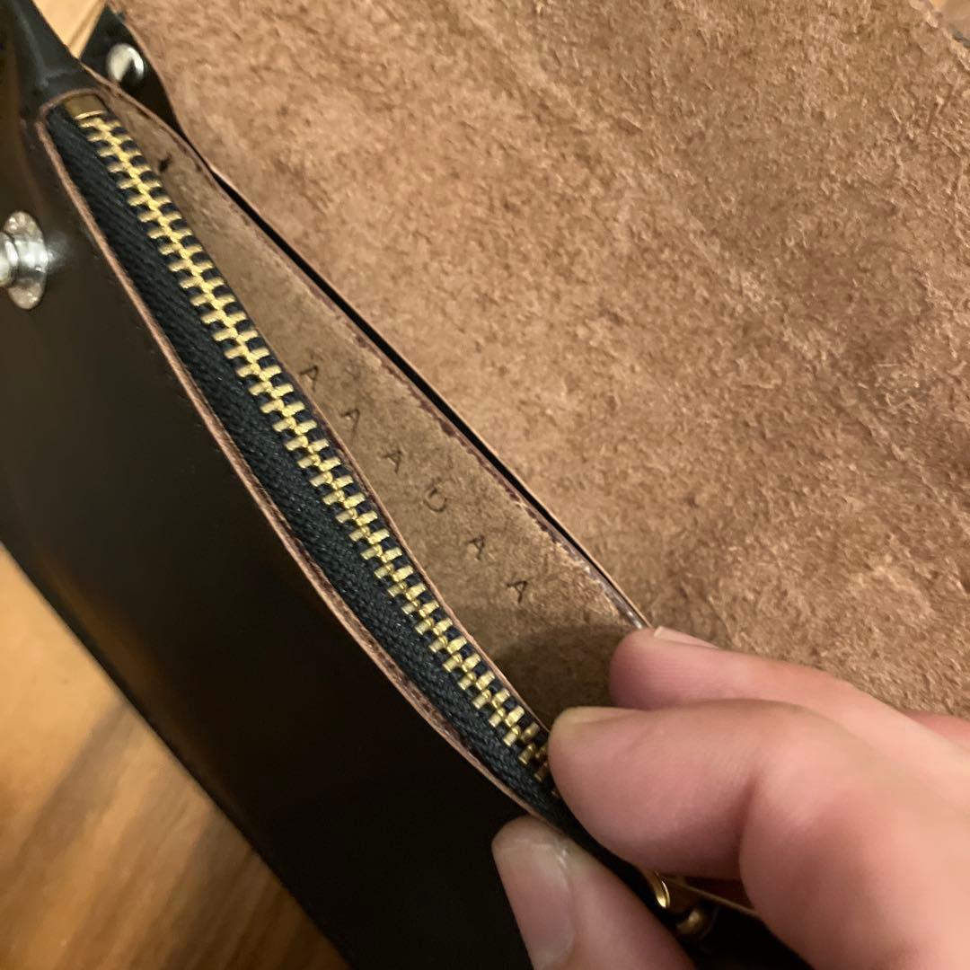 aaadaaミドルトラッカーウォレット　ロウ付けチェーン　ヴィンテージタロン