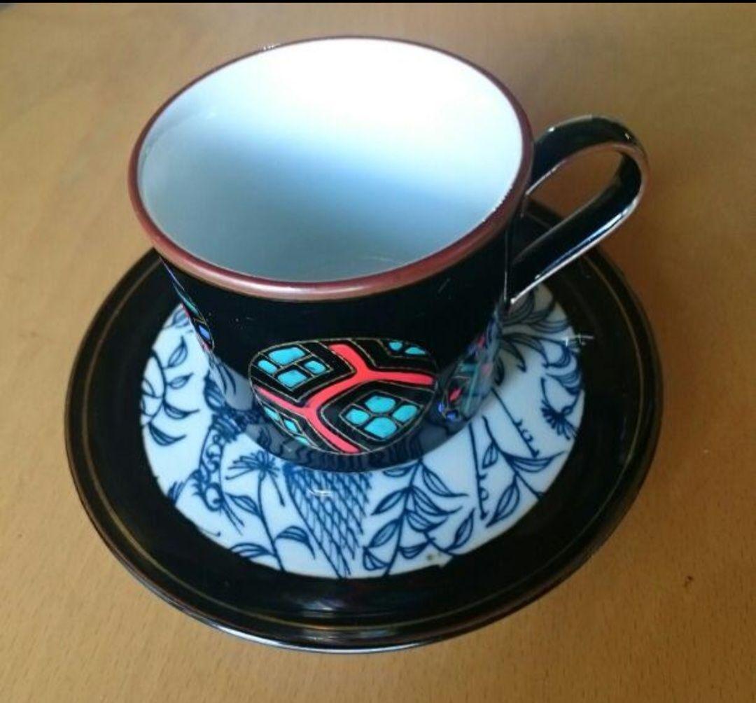 九谷焼　コーヒーカップ&ソーサー　4客セット