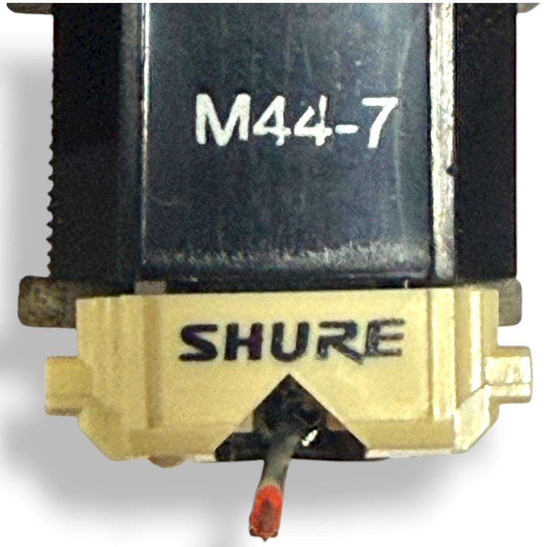 ☆良品 テクニクス SHURE M44-7 ヘッドシェル付 フォノカートリッジ針