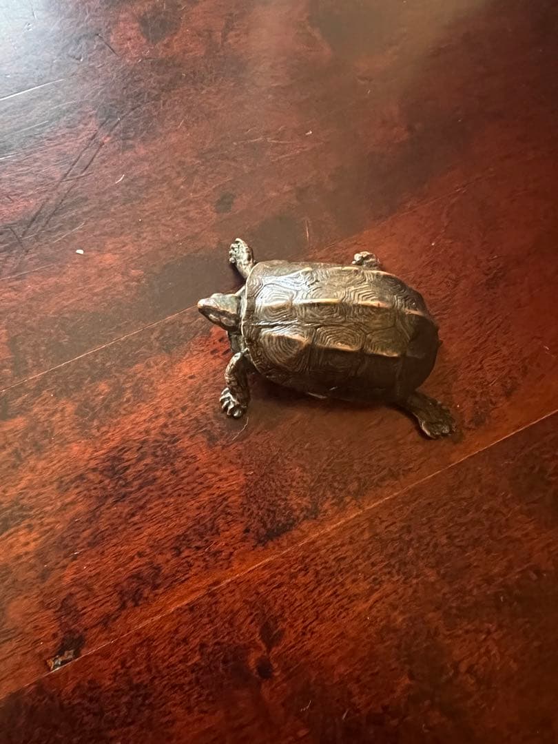 安の介　古銅　自在亀