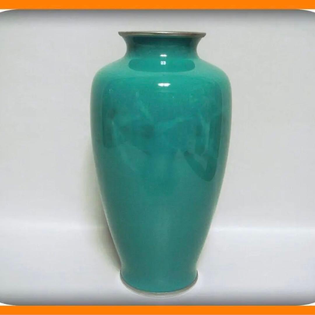 68『七宝焼 花瓶 箱付き』　/骨董品 古美術 古玩 アンティーク