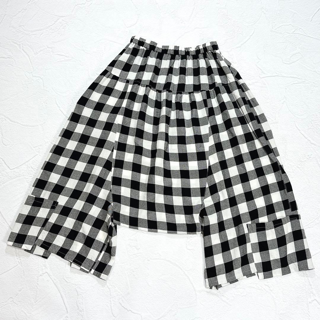 美品✨慈雨 サルエルパンツ ギンガムチェック センソユニコ 40 イージーパンツ