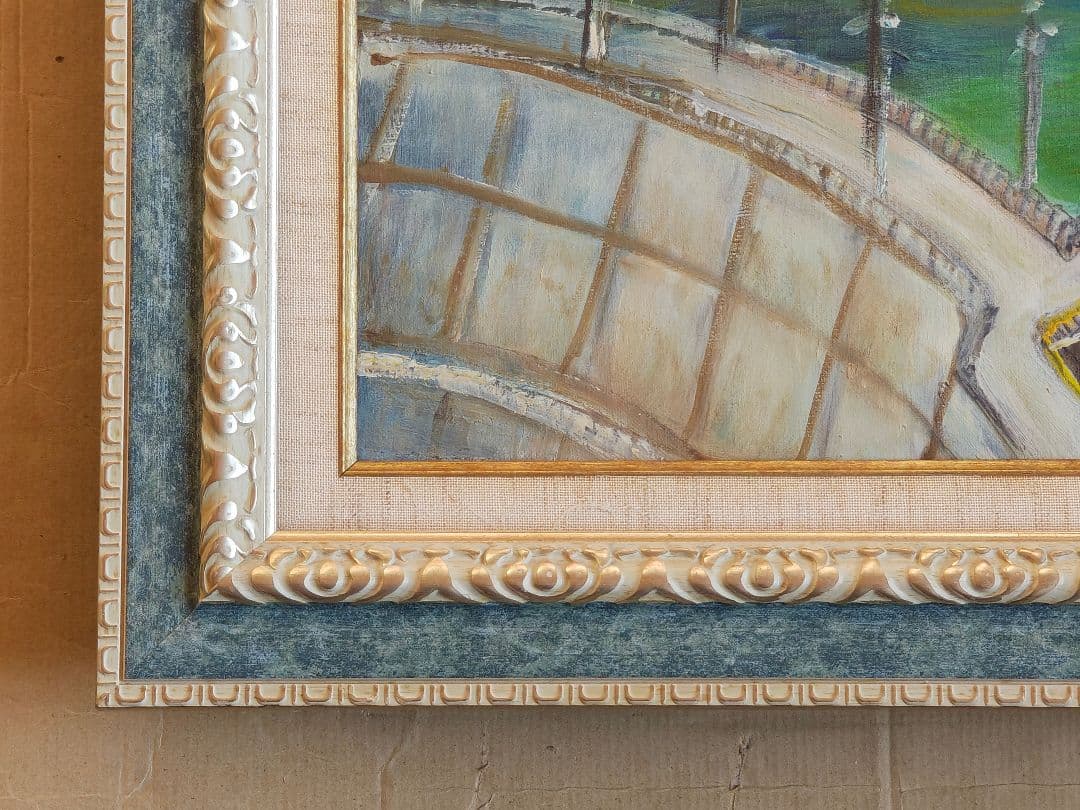 【本縁・アクリル付】F30号 油彩額縁 + 油彩画付き