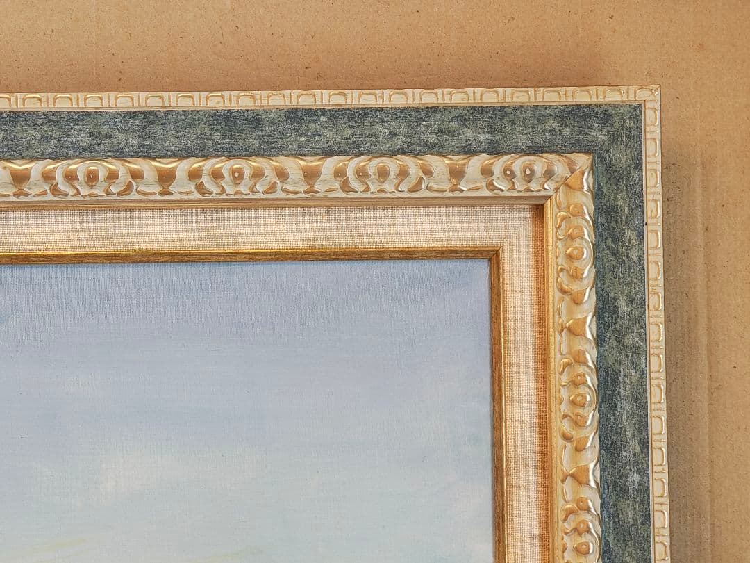 【本縁・アクリル付】F30号 油彩額縁 + 油彩画付き