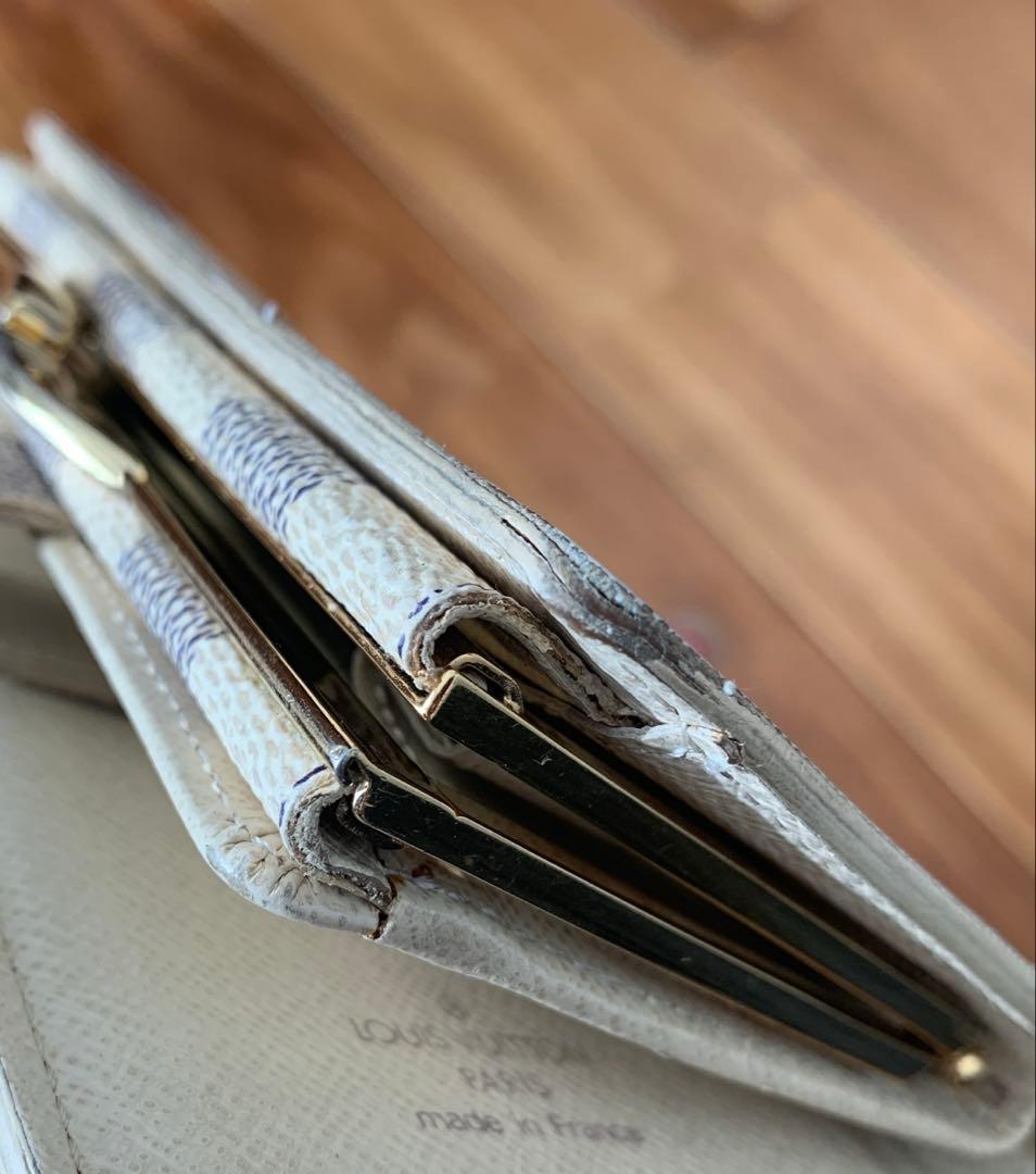 直営店購入　ルイヴィトン　ポルトフォイユヴィエノワ　ダミエアズール　折り財布