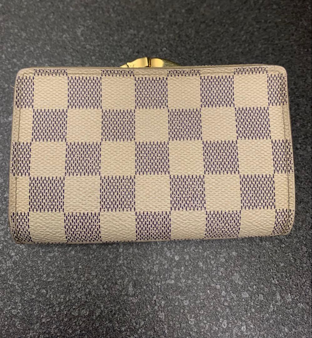 直営店購入　ルイヴィトン　ポルトフォイユヴィエノワ　ダミエアズール　折り財布