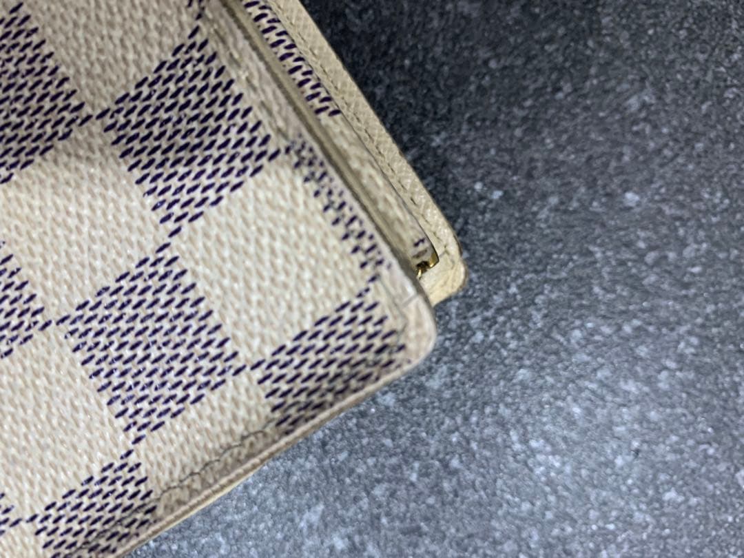 直営店購入　ルイヴィトン　ポルトフォイユヴィエノワ　ダミエアズール　折り財布