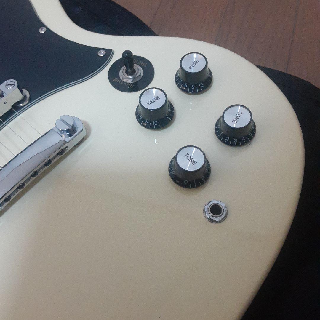 Photogenic SGスタイル エレキギター アイボリー　ケース付き